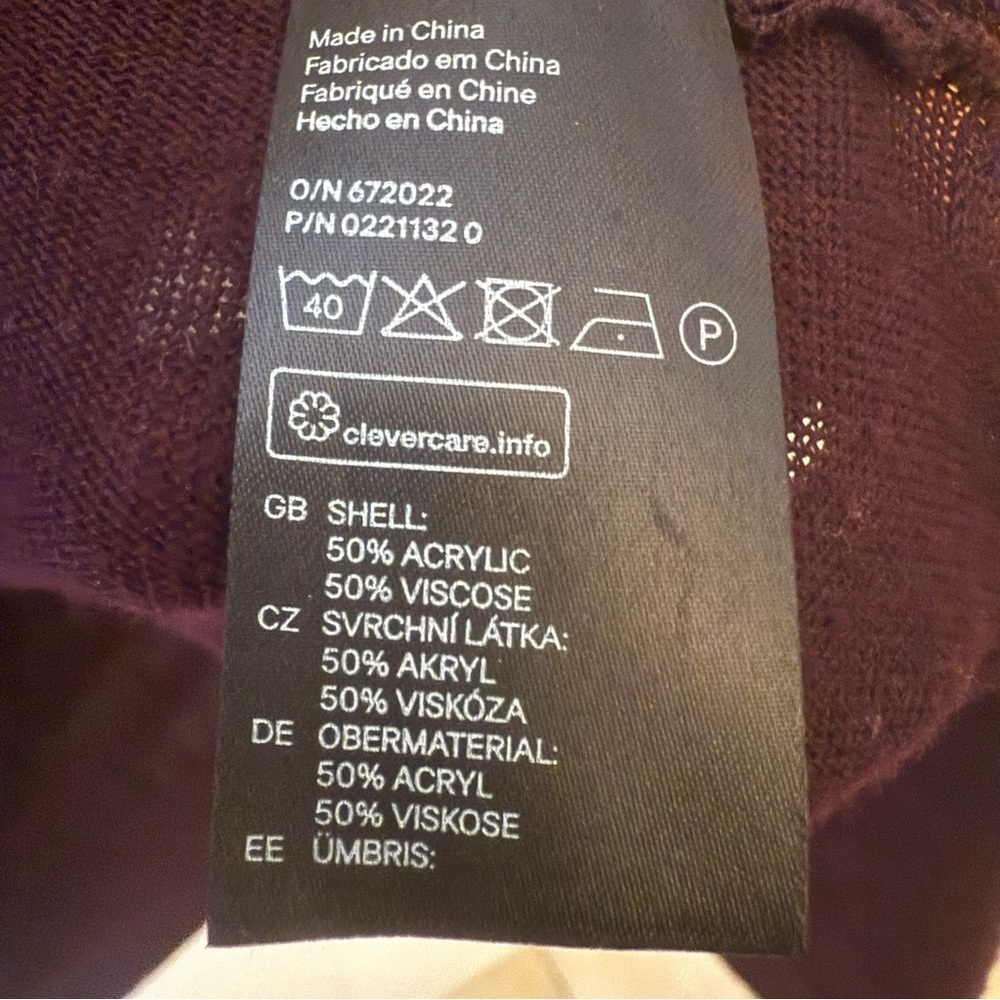 H&M Sheer Long Sleeve Brown Sweater - Picture 4 of 6